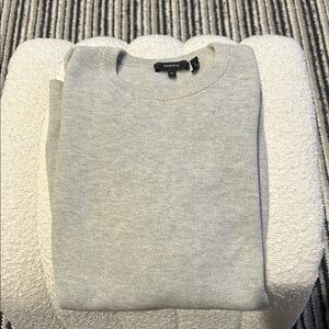 Theory Men's Light Gray Crewneck Sweater